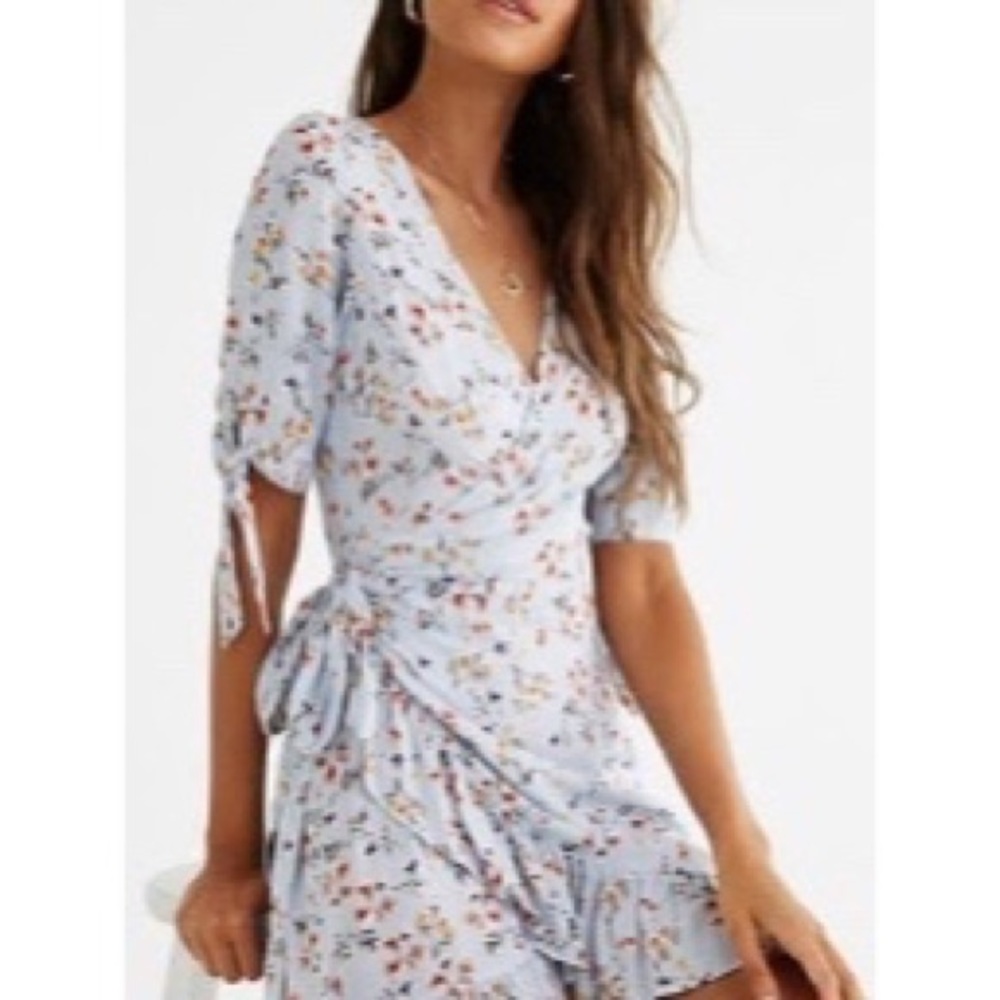 Floral wrap dress